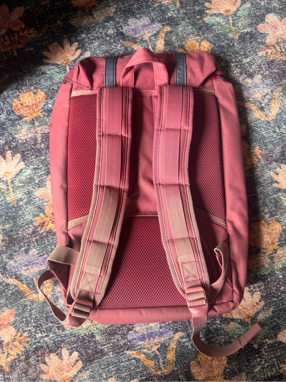 Herschel Supply Company Backpack in Dusty Rose with Navy Straps - Picture 3 of 11